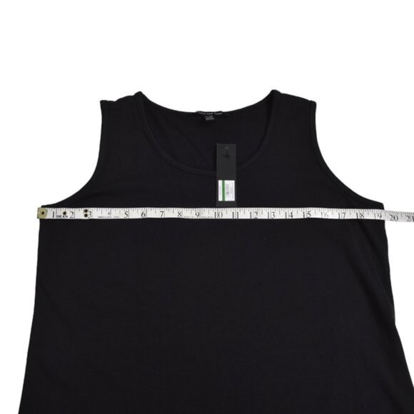 Jones York Black Tank Top Sleeveless Cotton Size Large - Picture 7 of 8
